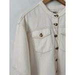 Madewell NWD  Cocoon Sleeve Denim Lady Jacket Off White Size XL Photo 6