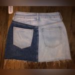 PacSun  denim cut off skirt color block size 24 Photo 1