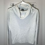 Eileen Fisher  Women's Light Blue Ribbed Long Sleeve Cowl Neck Sweater Size Small Photo 0