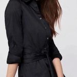UNTUCKIT Angelina Black Button Front Belted Shirt Dress Long Sleeve Women Size 6 Photo 0