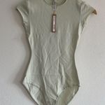 SKIMS Cotton Jersey T-Shirt Brief Bodysuit in Spearmint, Size X-Small Photo 5