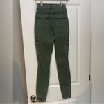 Spanx  Stretch Twill High Rise Cargo Skinny Ankle Pants In Soft Sage Green C30 Photo 6