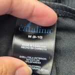 Catalina  Black Ribbed One Piece Swimsuit Size Med EUC #2693 Photo 5