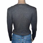 Sky And Sparrow  Ruched Tie Cropped Tee Photo 2