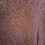 Alfred Dunner Rust Colored with Color Splashes‎ and Neck Design Sweater Size M Red Size M Photo 1