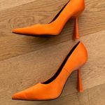 ZARA  - Pointed Toe Pumps in Orange Photo 2