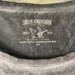 True Religion  acid washgray pullover top Kangaroo pocket 
loungewear streetwear Photo 3