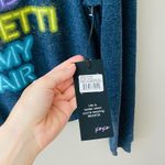 Wildfox ‘Cocktail In My Hand’ Pullover Sweatshirt Blue Sz Medium Photo 3