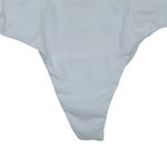 ZARA  White Sleeveless Off White Linen Blend Corset Bustier Bodysuit Size Latge Photo 7