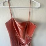 Cinq A Sept pink spaghetti strap mini cocktail semiformal drsss velvet texture Size 0 Photo 2