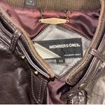 Members Only Vintage Real Leather Jacket Photo 5