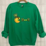 PAC MAN Clovers Crewneck Green Photo 1