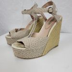 Charles David Womens Sandals Size 10 Taupe Wedge Heel Slingback Espadrille Photo 35
