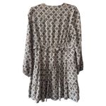 Veronica Beard  Delray Silk Crepe Mini Dress Printed Long Sleeve Women's Size 2 Photo 2