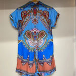 Romper with Tie Belt Super cute New Blue Size M Photo 3