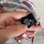 Tolani  Collection Floral Purple Stripe Blouse Button Down Medium Photo 4