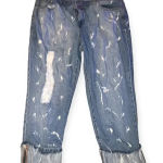 American Vintage Angel kiss splattered Y2k cropped denim Photo 0