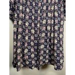 Umgee  Navy Peasant Tunic Dress Aztec Boho Hippie Lagenlook 3/4 Sleeve Size Large Photo 7