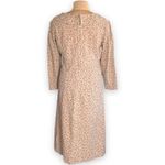 Vintage Prairie Floral Flannel Dress Long Sleeve Cottagecore Farmhouse Handmade Pink Size M Photo 3