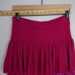 Free People NEW convertible Pink Ruffled Tiered Knit Maxi Skirt BarbieCore, M Photo 11