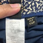 Niptuck Gold Tan Navy Blue Sweetheart Neck Swimsuit Size 8 EUC #1324 Photo 7