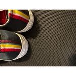 Converse  All Star Low Top Floral‎ Print Sneakers Black Gold Eyelets Photo 3