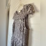 Simply Couture  Lavender Violet Scallop Floral Lace Dress Photo 2