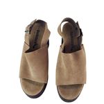 BioNatura Suede Slingback Open Toe Chunky High Block Sandals Womens Size 8 Brown Photo 10