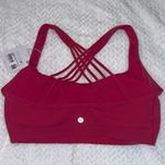Lululemon FlexyFlex Strappy Yoga Bra | Size L/XL D-DDD | Raspberry Coulis | NWT Photo 3