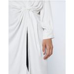 ZARA  Dress Womens Small White Tunic High Neck Ruched Mini Elegant‎ Photo 4