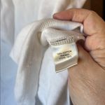 Christopher & Banks  White V-Neck Top with Colorful Buttons Photo 3