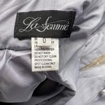 La Femme  26236 Floral Lace Tulle Skirt Gown Photo 7