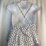 DL1961 ANTHROPOLOGIE PEARL STREET POLKA DOT White & Blue COTTON TANK TOP 🆕 Photo 7