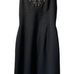 Max and Cleo black  mini strapless with jeweled detail size 4 Photo 0