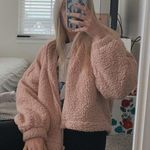 Urban Outfitters Pink Teddy Jacket Photo 0