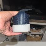 Tory Burch  NAVY BLUE MARION QUILTED LACE UP SNEAKERS SIZE  6 Photo 4