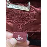 Jou Jou Juniors' Faux Fur Double Breasted Coat Sz L Wine! Red Photo 9