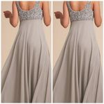 BHLDN Motee Maids ELLIS Grey Sequins Beads Bridesmaid ,Prom dress Photo 3