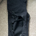 American Eagle  Outfitters Black Skinny Jeans with Distressed Detailing Photo 0