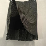 Carlisle Vintage  100% Silk Polka Dot Ruffled Lined Skirt size 12 Photo 6