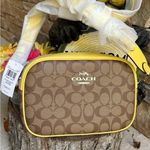 Coach Authentic  Coated signature canvas/smooth leather zip top Crossbody Photo 1