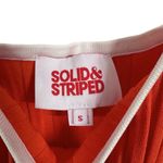 Solid & Striped Womens Sz S Orange Kimberly Rib Knit Tank Midi Dress Side Slit Photo 7