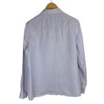 Brooks Brothers  Womens Irish Linen Button Down Shirt Top Sz Large Purple Photo 1