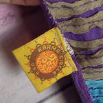 VINTAGE KARMA CIRCLE USA MADE IN NEPAL BOHEMIAN COLORFUL KNIT INFINITY SCARF Blue Photo 14