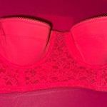 Aerie Lace Bandeau Bra in Vibrant Pink Photo 0