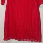 Ivanka Trump Coral Lace Midi Dress Women’s Size 12 Photo 2