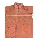 Diane Von Furstenberg Vtg 90s  Tangerine Orange Front Zip Nylon Rain Coat size 1X Photo 10