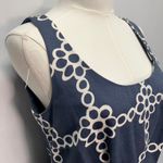 Boden Ava Daisy Chain Dress Women's 6R With belt Summer classic preppy wedding‎ Blue Size 6 Photo 2