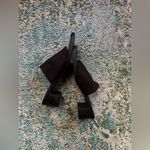 Vintage Y2K Munro American black stretch slip on sandals, size 9M Photo 4