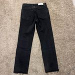 RE/DONE  originals high rise‎ button fly raw hem Jean faded black 25 Photo 11